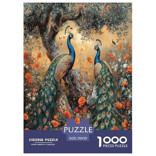 Pfauen Puzzle 1000-teilige Schwer Puzzle Spielzeug Pädagogisches Spiel Impossible Herausforderungsspielzeug Für Erwachsene Kinder 70x50cm/1000pcs Pfauen Puzzle 1000-teilige Schwer Puzzle Spielzeug Pädagogisches Spiel Impossible Herausforderungsspielzeug Für Erwachsene Kinder 70x50cm/1000pcs von VOXAVQRAN