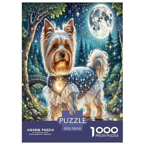 Yorkshire Terrier Puzzle 1000 Teile Schwer Puzzle Spielzeug Pädagogisches Spiel Impossible Herausforderungsspielzeug Für Erwachsene Und Kinder Ab 12 Jahren 70x50cm/1000pcs Yorkshire Terrier Puzzle 1000 Teile Schwer Puzzle Spielzeug Pädagogisches Spiel Impossible Herausforderungsspielzeug Für Erwachsene Und Kinder Ab 12 Jahren 70x50cm/1000pcs von VOXAVQRAN