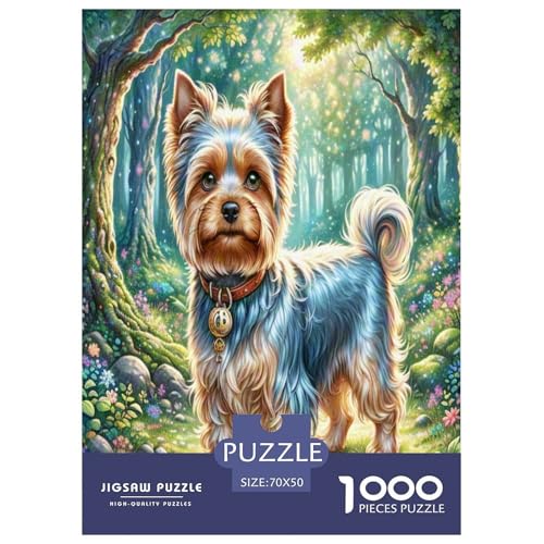 Yorkshire Terrier Puzzles 1000 Teile Schwer Puzzle Spielzeug Pädagogisches Spiel Impossible Herausforderung Spielzeug Für Erwachsene Und Kinder in Bewährter 70x50cm/1000pcs Yorkshire Terrier Puzzles 1000 Teile Schwer Puzzle Spielzeug Pädagogisches Spiel Impossible Herausforderung Spielzeug Für Erwachsene Und Kinder in Bewährter 70x50cm/1000pcs von VOXAVQRAN