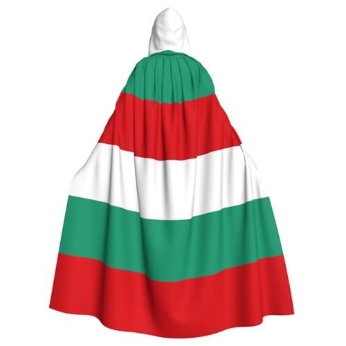 VPPUR Umhang mit bulgarischer Flagge, mit Kapuze, Anmut für Damen und Herren, Halloween, Cosplay, Karneval, Partys, Themenveranstaltungen von VPPUR