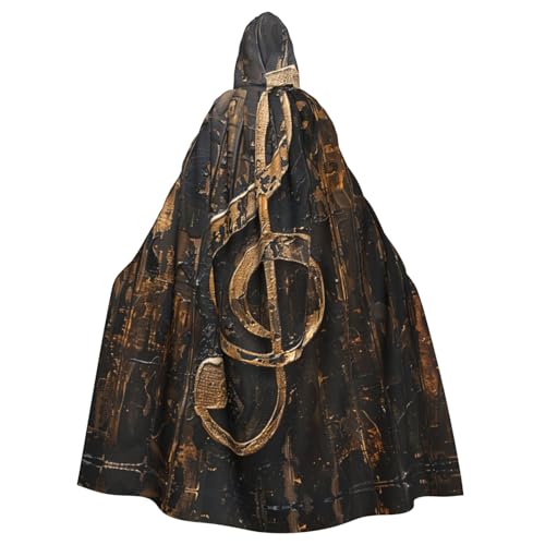 VPPUR Unisex Umhang mit Musik-Symbol-Druck, mit Kapuze, für Halloween, Cosplay und Mittelalter-Festivals VPPUR Unisex Umhang mit Musik-Symbol-Druck, mit Kapuze, für Halloween, Cosplay und Mittelalter-Festivals von VPPUR