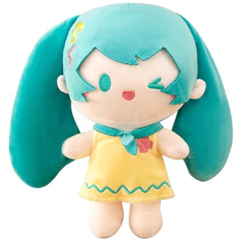 VRMSTOY Mikuu Kuscheltier, 22CM Niedliches Lächelndes Plüsch, Hatsune Mikuu Stoffpuppe, Kawaii Plüsch Stofftier, Geburtstage Geschenk für Kinder von VRMSTOY