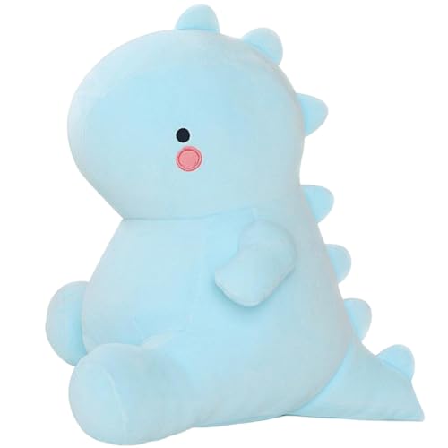 Plüschtier Dinosaurier Kuscheltier,Niedliches Dino Stofftier Plüschkissen,Kuscheltier Figur, Umarmungskissen Kawaii Plüschtier,Tyrannosaurus Tier Spielzeug,Geschenk Für Kinder Mädchen Jungen Blau von VROLUVTQ