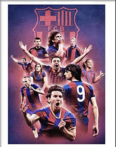 1000-teiliges Puzzle FC Barcelona Secoor-Spielerposter, Spielzeug für Erwachsene und Kinder, Lernspiel, 38 x 26 cm von VRYOP