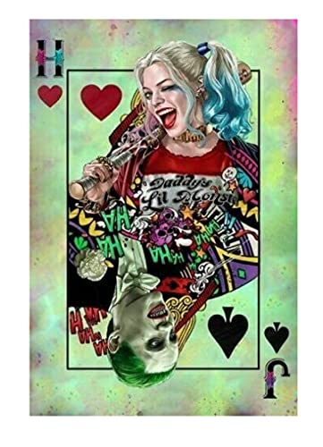 1000-teiliges Puzzle mit Geschenkkarte, Joker und Harley Quinn, pädagogisches Spielzeug für Erwachsene, zum Entspannen, lustiges Familienspiel für Erwachsene Kinder, 70 x 50 cm von VRYOP