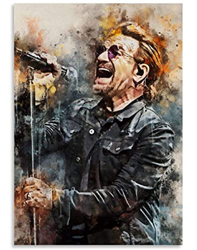 Bono U2 Poster Holzpuzzle 1000 Teile Erwachsenenspielzeug Dekompressionsspiel 38x26CM von VRYOP