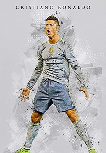 Cristiano Ronaldo Poster Puzzle 1000 Teile Spielzeug für Erwachsene Dekompressionsspiel 38x26CM von VRYOP