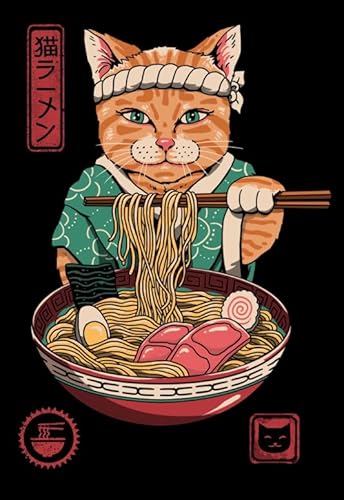 Das Puzzle Japanisches Katzenfutter Kunstbilder Puzzle Für Erwachsene Familienpädagogisches Spielzeug Xy437Qw 100 x70CM von VRYOP