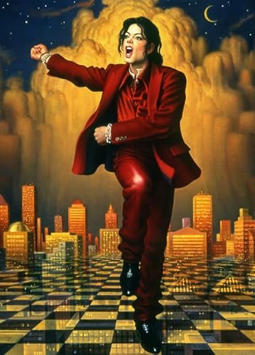 Das Puzzle Musiker Tänzer Michael Poster Puzzle für Erwachsene Familienpädagogisches Spielzeug Gq544Zy 38x26CM von VRYOP