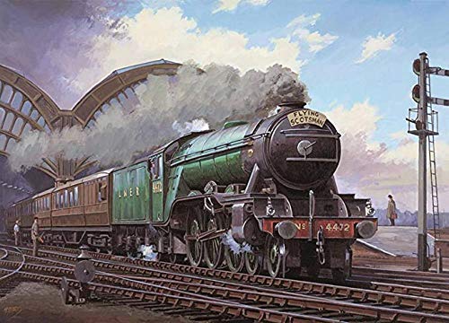 Flying Scotsman Puzzle, Landschafts-Klassiker für Erwachsene, 1000 Teile Puzzle, Spielzeug für Kinder, Teenager, Jungen und Mädchen, Freunde, 70 x 50 cm von VRYOP