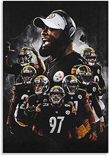 Jigs Puzzle 1000 Teile Fußball Pittsburgh Steelers Papierposter Erwachsenenkompression 70x50CM von VRYOP