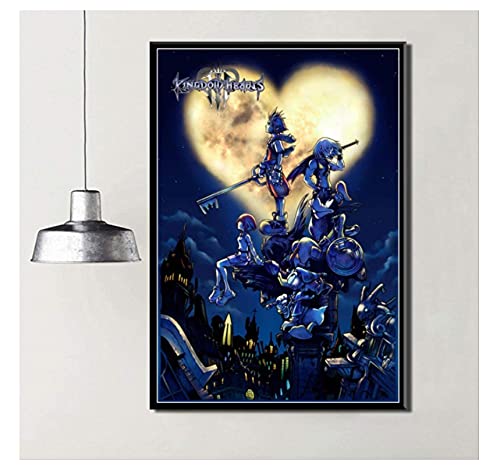 Kingdom Hearts Videospiel Anime Puzzle 1000 Teile Puzzle für Erwachsene und Kinder Lernspielzeug Dekompressionsspiel 38x26CM von VRYOP