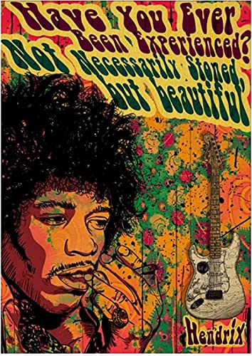 Papierpuzzle 2000 Teile Sänger Jimi Hendrix Puzzles Lernspielzeug für Erwachsene Geburtstagsgeschenk 70x100CM von VRYOP