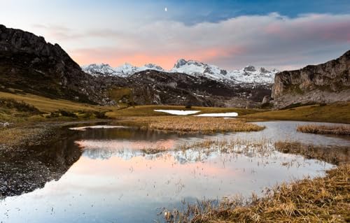 Personalisiertes Fotopuzzle, individuelles Holzpuzzle aus Fotos, 1000 Teile für Erwachsene, Berge, 70 x 100 cm von VRYOP