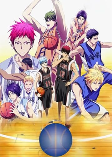 Puzzle 1000 Teile, Japanisches Anime-Basketball-Kurokos-Poster, lustiges Puzzle-Spielzeug für Erwachsene, Xy460Wk, 50 x 70 cm von VRYOP