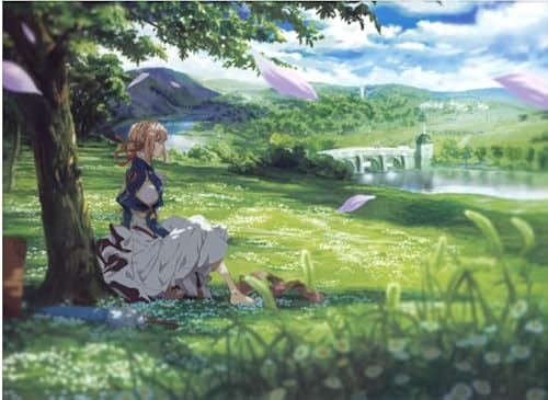 Puzzle 1000 Teile, Japanisches klassisches Anime-Gartenposter, Dekompressionsspiel für Erwachsene, Spielzeug Gq688Zy, 50 x 70 cm von VRYOP