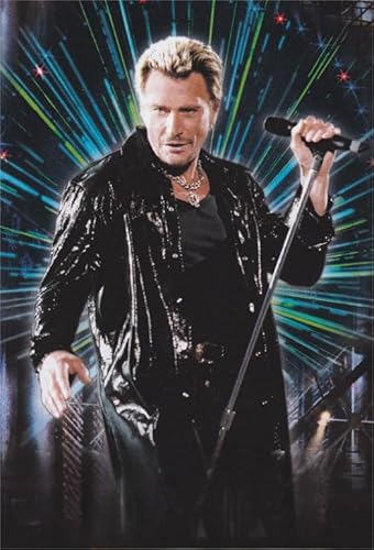 Puzzle 1000 Teile, Poster des französischen Sängers J. Hallyday, lustiges Puzzlespielzeug für Erwachsene, Gq446Zy, 50 x 70 cm von VRYOP