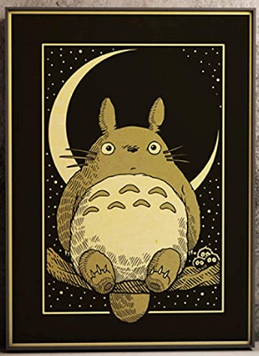 Puzzle 1000 Teile, Retro-Japanisches Miyazaki-Anime, Mein Nachbar Totoro, Posterpapier, für Erwachsene und Kinder, Spiele, Lernspielzeug, 70 x 50 cm von VRYOP