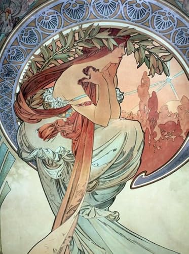 Puzzle 1000 Teile Alphonse Mucha Poster Reproduktion Spielzeug Erwachsene Dekompressionsspiel Xy481Wk 70x50CM von VRYOP