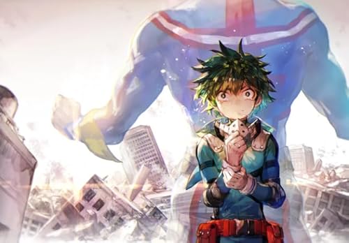 Puzzle 1000 Teile Anime-Charakter Midoriya-Poster, farbenfrohes Geschicklichkeitsspiel für die ganze Familie, Erwachsene, Bq196Cz, 38 x 26 cm von VRYOP