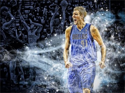 Puzzle 1000 Teile Deutscher Basketballspieler D.Nowitzkis Poster Spielzeug für Erwachsene Dekompressionsspiel Xy246Wk 50x70CM von VRYOP