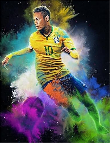 Puzzle 1000 Teile Fußballspieler 10 Bilder für lustiges Puzzle für Erwachsene Xy619Qw 38x26CM von VRYOP