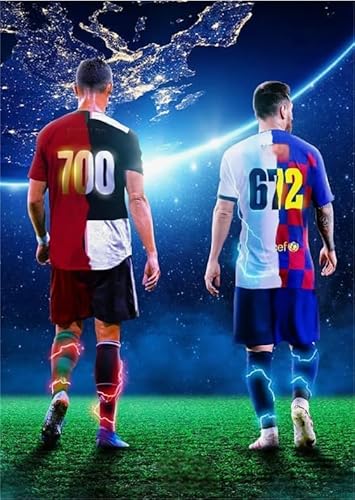 Puzzle 1000 Teile Fußballspieler 7 und 10 Wandkunst Poster Spielzeug für Erwachsene Dekompressionsspiel Gq421Zy 38x26CM von VRYOP