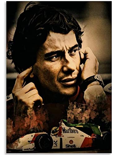 Puzzle 1000 Teile Holz Zusammenbauen Ayrton Senna Poster Erwachsene Spiele Lernspielzeug 38x26CM von VRYOP