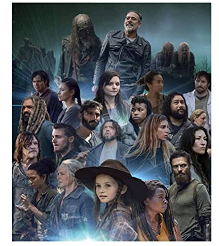 Puzzle 1000 Teile Holz Zusammenbauen Bild The Walking Dead Filmplakat für Erwachsene Spiele Lernspielzeug 38x26CM von VRYOP