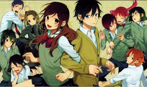 Puzzle 1000 Teile Japanisches Anime Horimiya Wandkunst Poster Holz Spielzeug für Erwachsene Dekompressionsspielzeug Gq160Zy 38x26CM von VRYOP