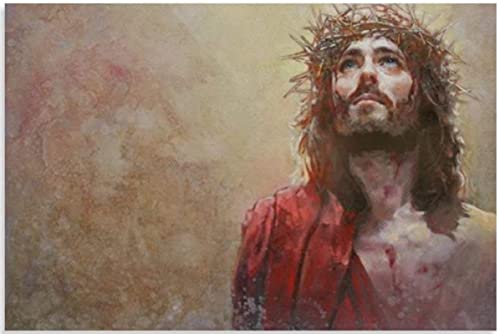 Puzzle 1000 Teile Zusammenbaubild Christus Jesus Poster Spiele für Erwachsene Lernspielzeug 38x26CM von VRYOP