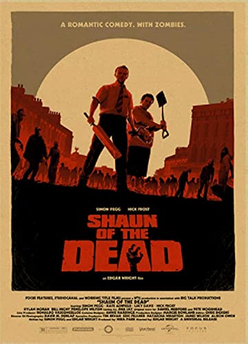 Puzzle 1000 Teile aus Papier zum Zusammensetzen von Bildern, Filmplakat „Shaun of The Dead“, Spiele für Erwachsene, Lernspielzeug, 70 x 50 cm von VRYOP