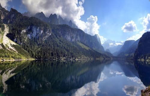 Puzzle 1000 Teile für Erwachsene, schwierige, schwere Puzzles für Frauen und Männer, Premium, Österreich, Dachstein, 70 x 50 cm von VRYOP