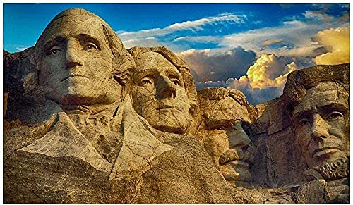 Puzzle 1000 Teile für Erwachsene Mount Rushmore Skulptur Kunstgemälde 70x50CM von VRYOP