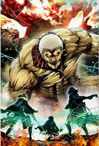 Puzzle 2000 Teile, Japanisches Anime-Poster „Eren.Jaeger“, lustiges Puzzlespielzeug für Erwachsene, Xy169Qw, 100 x 70 cm von VRYOP