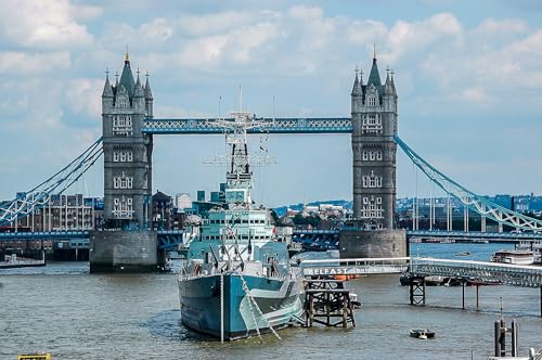 Puzzle 2000 Teile Touristenattraktion Themse London Bridge 70x100CM von VRYOP