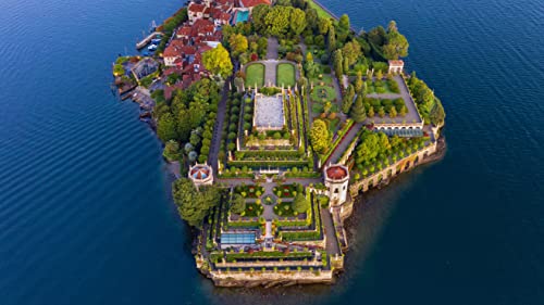 Puzzle für Erwachsene 1000 Isola Bella am Lago Maggiore, Piemont, Italien 70x50CM von VRYOP