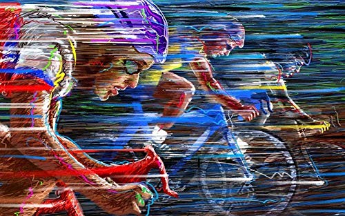 Puzzle für Erwachsene 1000 Teile, Sport, Radfahren, Puzzles für Kinder, Lernspielzeug, Denkspiel, Geschenk für Teenager, DIY-Heimunterhaltungsspielzeug, 70 x 50 cm von VRYOP