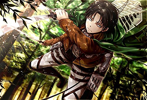 Puzzle für Erwachsene 1000 Teile Anime Attack On Titan Puzzles für Kinder Lernspielzeug Denkspiel Geschenk Teenager DIY Home Entertainment Spielzeug 70x50CM von VRYOP