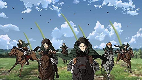 Puzzle für Erwachsene 1000 Teile Anime Attack On Titan Puzzles für Kinder Lernspielzeug Denkspiel Geschenk für Teenager DIY Home Entertainment Spielzeug 38x26CM von VRYOP