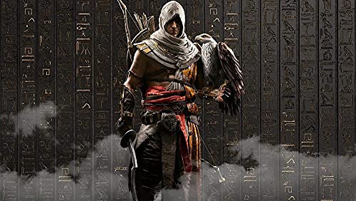 Puzzle für Erwachsene 1000 Teile Assassins Creed Puzzles für Kinder Lernspielzeug Denkspiel Geschenk Teenager DIY Home Entertainment Spielzeug 38x26CM von VRYOP