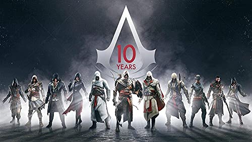 Puzzle für Erwachsene 1000 Teile Assassins Creed Puzzles für Kinder Lernspielzeug Denkspiel Geschenk für Teenager DIY Home-Entertainment-Spielzeug 38x26CM von VRYOP