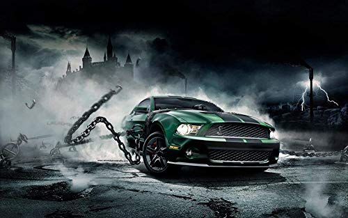 Puzzle für Erwachsene 1000 Teile Mustang Shelby GT Puzzles für Kinder Lernspielzeug Denkspiel Geschenk 52x38CM von VRYOP