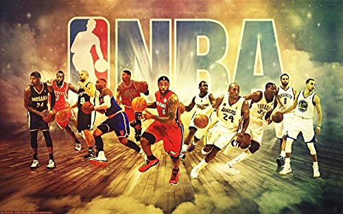 Puzzle für Erwachsene 1000 Teile NBA Puzzles für Kinder Lernspielzeug Denkspiel Geschenk Teenager DIY Home-Entertainment-Spiel 52x38CM von VRYOP