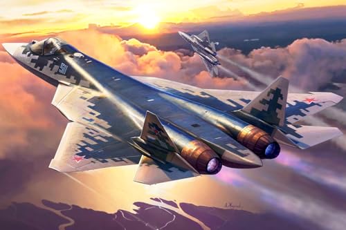 Puzzle für Erwachsene 1000 Teile: Kampfjet der fünften Generation fliegt am Himmel, 70 x 50 cm Puzzle für Erwachsene 1000 Teile: Kampfjet der fünften Generation fliegt am Himmel, 70 x 50 cm von VRYOP