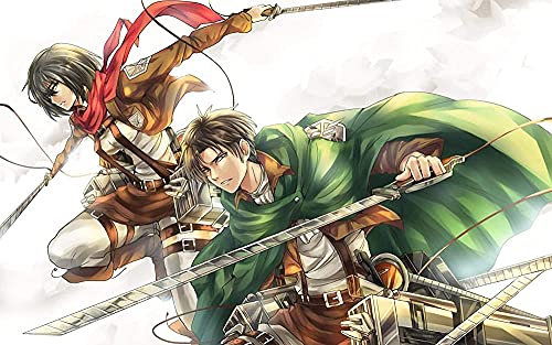 Puzzle für Erwachsene 2000 Teile Anime Attack On Titan Puzzles für Kinder Lernspielzeug Denkspiel Geschenk Teenager DIY Home Entertainment Spielzeug 70x100CM von VRYOP