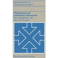 Wörterbuch zur politischen Ökonomie von VS Verlag für Sozialwissenschaften