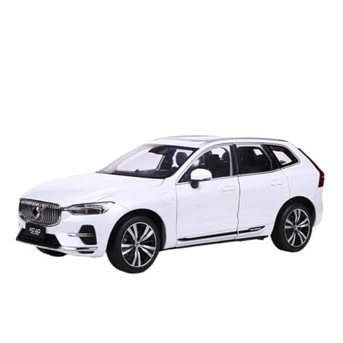 Modellauto im Maßstab 1/18 Großmaßstab for Volvo XC60 2022 SUV Druckguss-Legierung Automodell-Sammlung Fertiges Mini-Automodell Druckguss-Fahrzeugmodell(White) von VSIKMEY