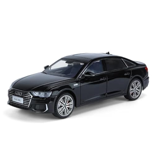 Modellauto im Maßstab 1/18 for Audi A6 Legierung Auto Modell druckguss Spielzeug Auto Metall Auto Modell Hohe Simulation Sound Und Licht Sammlung Fahrzeug Modell(Black) von VSIKMEY