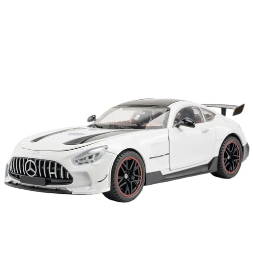 Modellauto im Maßstab 1/18 for Mercedes Benz GT GTR Legierung Racing Modell Druckguss Metall Spielzeug Sport Auto Fahrzeug Modell Simulation Fahrzeug Modell Auto(White) von VSIKMEY